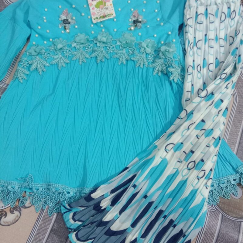 Blue Frock For Baby Girl